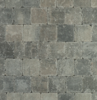 Metro Trommelsteen 15x15x6 S grijs/zwart genuanceerd