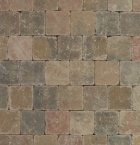 Metro Trommelsteen 15x15x6 S brons genuanceerd