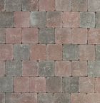 Metro Trommelsteen 15x15x6 S rood genuanceerd