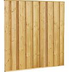 Vuren dichtscherm fijnbezaagd, 180 x 180 cm, groen geïmpregneerd.