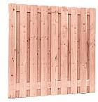 Douglas geschaafd plankenscherm 19-planks 16 mm, 180 x 180 cm, onbehandeld.