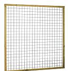 Eco gaastrellis met maas 7,5 x 7,5 cm, in grenen raamwerk 4,5 x 4,5 cm, 180 x 180 cm, groen geïmpregneerd.