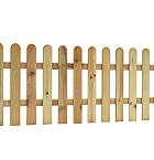 Reliëf rechthek 190 x 60 cm, groen geïmpregneerd.