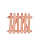 Douglas reliëf rechthekpoort 100 x 80 cm inclusief klinkset, onbehandeld.