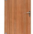 Hardhouten enkele toegangspoort, verticaal, 100 x 180 cm. Incl. beslag.