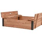 Douglas Zandbak Roy met deksel/zitbank 120 x 120 x 30 cm.