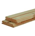 Douglas geschaafd rhombusprofiel 2,7 x 13,5 x 400 cm, groen geïmpregneerd.