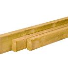 Scandinavisch vuren geschaafde regel 4,5 x 9,5 x 480 cm, groen geïmpregneerd.