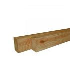 Douglas fijnbezaagde regel 4,5 x 7,5 x 250 cm, groen geïmpregneerd.