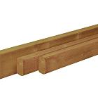 Douglas geschaafde regel 4,5 x 4,5 x 300 cm, groen geïmpregneerd.