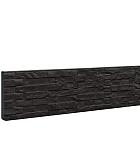 Betonplaat dubbelzijdig leisteenmotief 36 x 3,5 x 184 cm, antraciet gecoat.