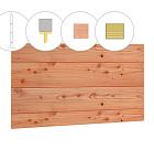 Blokhutprofiel douglas zijwand I, breedte 97,5 cm, incl. extra staander, onbehandeld.