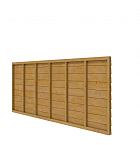 Douglas wandpakket t.b.v. enkelzijdige wand kapschuur Comfort 371x162 cm, groen geïmpregneerd.