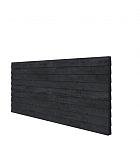 Vuren wandpakket t.b.v. dubbelzijdige wand kapschuur Comfort 371x162 cm, zwart geïmpregneerd.