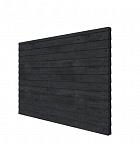Douglas wandpakket t.b.v. dubbelzijdige wand DHZ 328,5x224 cm, zwart geïmpregneerd.