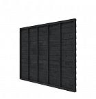 Vuren wandpakket t.b.v. enkelzijdige wand Comfort/DHZ 278,5x224 cm, zwart geïmpregneerd.