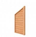 Douglas wandpakket tbv enkelzijdige 1m zijwand kapschuur Comfort (incl staander), onbehandeld