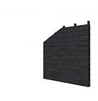 Douglas wandpakket tbv dubbelzijdige zijwand kapschuur Comfort, zwart geïmpregneerd