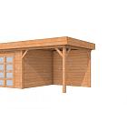 Douglas Topvision Roek, 298 x 298 en luifel 300 cm, kleurloos geïmpregneerd.