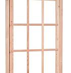 Douglas 9-ruits uitzetraam, 89,8 x 136,3 cm, onbehandeld.