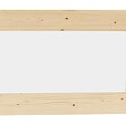 Vuren vast raam met melkglas, 71,2 x 43,8 cm, onbehandeld.