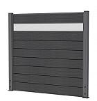 Decoratiepaneel t.b.v. composiet scherm, melkglas 2,1 x 19,5 x 180 cm.