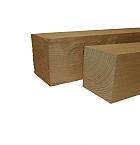 Douglas fijnbezaagde paal 12 x 12 x 250 cm, groen geïmpregneerd.