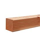 Douglas geschaafde paal 12 x 12 x 500 cm, onbehandeld.