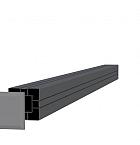 Aluminium paal 8,4 x 8,4 x 205 cm, antraciet.