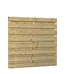 Jumboscherm geschaafd vuren 18-planks 15 mm, 180 x 180 cm, recht, groen geïmpregneerd.