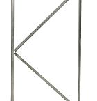 Verstelbaar stalen poortframe 90 x 155 cm, vuurverzinkt.