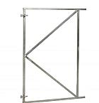Verstelbaar stalen poortframe 120 x 155 cm, vuurverzinkt.