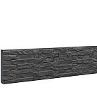 Betonplaat dubbelzijdig leisteenmotief 36 x 3,5 x 184 cm, antraciet ongecoat.