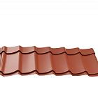 Dakpanplaten tbv Douglasvision kapschuur Comfort 405 x 320 cm, (16 M2), terracotta