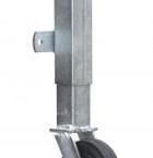 Steunwiel tbv houten poort, geveerd