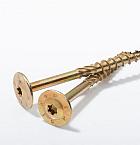 Gebintschroef 8 x 200 mm, geelverzinkt inclusief T40 bitje, doos à 25 st.