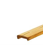 Vuren geschaafde afdeklat plat met sponning (5,2 cm) 1,9 x 7 x 181,5 cm t.b.v. recht en toogscherm, groen geïmpregneerd.