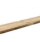 Grenen geschaafde plank met rechte hoeken 2 x 20 x 180 cm, groen geïmpregneerd.