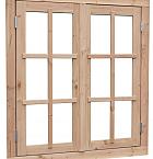 Douglas dubbel uitzetraam Prestige met dubbelglas, 112 x 120,5 cm, onbehandeld.