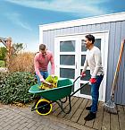 Vuren stelkozijn universeel t.b.v. enkele of dubbele deur, onbehandeld.