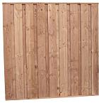 Beto-dichtplankscherm van fijnbezaagde douglas planken 180 x 180 cm.