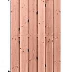 Douglas geschaafde plankendeur op zwart verstelbaar stalen frame, 16 mm, 100 x 195 cm, onbehandeld.