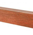 Azobe/Okan Hardhouten paal met diamantkop, 12 x 12 x 300 cm.