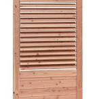 Shutterscherm douglas, 89 x 224 cm, groen geïmpregneerd.