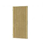 Vuren tuindeur Elan Excellent verticaal op verstelbaar stalen frame, 99 x 190 cm, groen geïmpregneerd.