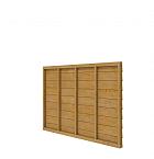 Douglas wandpakket t.b.v. enkelzijdige wand kapschuur Comfort 229x162 cm, groen geïmpregneerd.