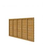 Douglas wandpakket t.b.v. enkelzijdige wand kapschuur Comfort 278,5x162 cm, groen geïmpregneerd.