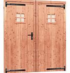 Redvision dubbele 1-ruits deur inclusief kozijn, 168 x 201 cm.