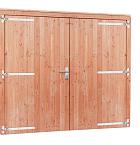 Redvision dubbele deur inclusief kozijn extra breed en hoog, 255 x 209 cm.