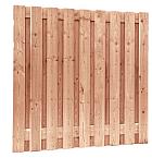 Redvision geschaafd plankenscherm 19-planks 16 mm, 180 x 180 cm, verticaal recht.